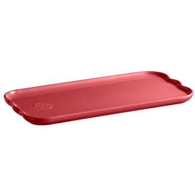 Emile Henry Tårtfat, rektangulär serveringsfat, keramik, rosa 31,5 x 15 cm Emile Henry Tårtfat, rektangulär serveringsfat, keramik, rosa 31,5 x 15 cm