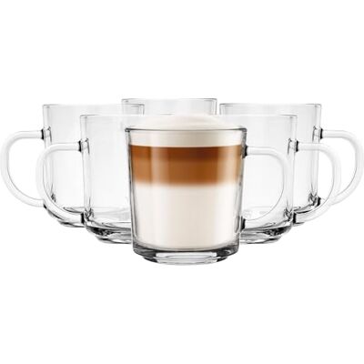 Glasmark KROSNO 1992 Glasmark Krosno latte macchiato-glas cappuccino set med 6 teglas set med handtag dessertglas vattenglas kaffeglas glödvinsglas iskaffeglas glödvinkoppar groggglas 6 x 250 ml Glasmark KROSNO 1992 Glasmark Krosno latte macchiato-glas cappuccino set med 6 teglas set med handtag dessertglas vattenglas kaffeglas glödvinsglas iskaffeglas glödvinkoppar groggglas 6 x 250 ml