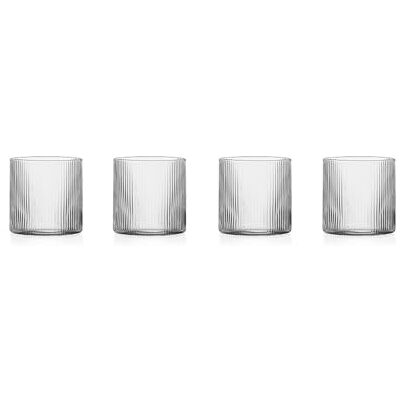 Ichendorf Milano Set med 4 Tumbler, Shibui Collection, 39 cl, Borosilikatglas, handgjort Ichendorf Milano Set med 4 Tumbler, Shibui Collection, 39 cl, Borosilikatglas, handgjort