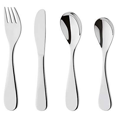 Paul Wirths FUN bestickset för barn från 4 år, rostfritt, diskmaskinssäker & polerad, i presentask, 18/10 rostfritt stål, silver, 4 delar, 4 enheter Paul Wirths FUN bestickset för barn från 4 år, rostfritt, diskmaskinssäker & polerad, i presentask, 18/10 rostfritt stål, silver, 4 delar, 4 enheter
