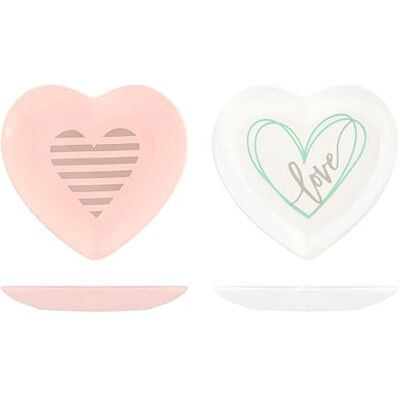 H&H set 6 tefat hjärta you&me cm 12,5 H&H set 6 tefat hjärta you&me cm 12,5