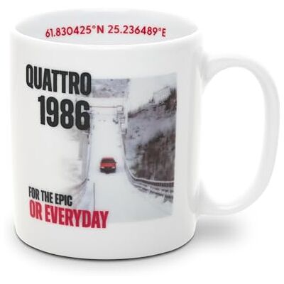 Audi collection Audi 3292500900 kopp Quattro Kaipola 1986 kaffekopp tekopp kaffekopp porslin, vit Audi collection Audi 3292500900 kopp Quattro Kaipola 1986 kaffekopp tekopp kaffekopp porslin, vit