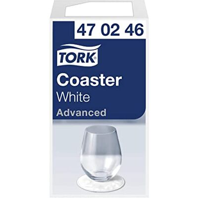 Tork 470246 underlägg vit för glas och koppar i avancerad kvalitet, Vit, 12 Tork 470246 underlägg vit för glas och koppar i avancerad kvalitet, Vit, 12