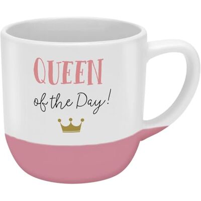 GRUSS & CO Kopp med motiv Queen stengods, 40 cl, rosa, kaffemugg Present till flickvän, syster, naturligt vacker 74639 GRUSS & CO Kopp med motiv Queen stengods, 40 cl, rosa, kaffemugg Present till flickvän, syster, naturligt vacker 74639