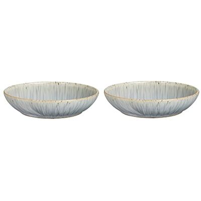 Denby – gloria fläckig pastaskålar set med 2 – grå, neutralt mönstrat diskmaskins- och mikrovågsugnssäkert porslin 1050 ml – glaserat porslin i stengods – chips- och sprickbeständigt Denby – gloria fläckig pastaskålar set med 2 – grå, neutralt mönstrat diskmaskins- och mikrovågsugnssäkert porslin 1050 ml – glaserat porslin i stengods – chips- och sprickbeständigt