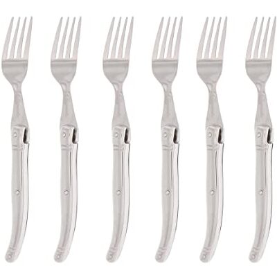 Pradel Excellence I7552-6 Laguiole Tribloc Box med 6 gafflar 25 x 18 x 3 cm rostfritt stål Pradel Excellence I7552-6 Laguiole Tribloc Box med 6 gafflar 25 x 18 x 3 cm rostfritt stål