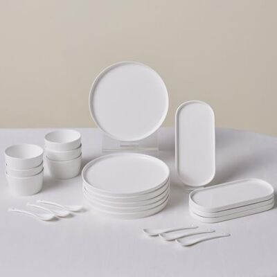 KARACA FOREVER BONE BOMO frukostset i 22 delar RND – högkvalitativt porslin, elegant design KARACA FOREVER BONE BOMO frukostset i 22 delar RND – högkvalitativt porslin, elegant design