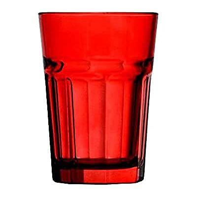 Topkapi 251.019 longdrink glas röd – 6 stycken Miami Red glasset XL-glas (36 cl) i eld röd för cocktail, longdrink, mojito, juice, vatten, höjd ~ 12 cm Topkapi 251.019 longdrink glas röd – 6 stycken Miami Red glasset XL-glas (36 cl) i eld röd för cocktail, longdrink, mojito, juice, vatten, höjd ~ 12 cm