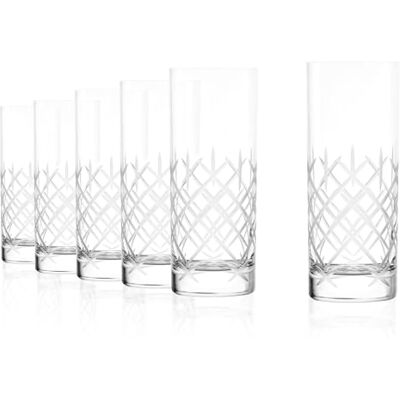 Stölzle Lausitz Longdrinkglas Set om 6 – 405 ml – Eleganta kristallglas för vatten, juice och cocktails – Tål diskmaskin och är stötsäkra – Högkvalitativa glas tillverkade i Tyskland Stölzle Lausitz Longdrinkglas Set om 6 – 405 ml – Eleganta kristallglas för vatten, juice och cocktails – Tål diskmaskin och är stötsäkra – Högkvalitativa glas tillverkade i Tyskland