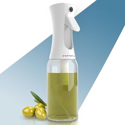 PORTENTUM Premium köksoljespruta och fritös 300 ml köksspray anti-dropp, glasolja med dispenser, oljefri fritöstillbehör PORTENTUM Premium köksoljespruta och fritös 300 ml köksspray anti-dropp, glasolja med dispenser, oljefri fritöstillbehör