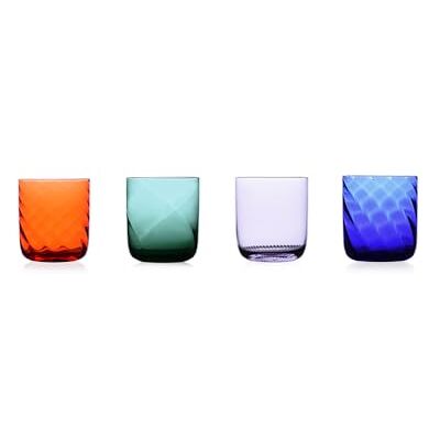 Ichendorf Milano Set med 4 tumlare Riga-kollektion, 35 cl, munblåst glas, handgjort Ichendorf Milano Set med 4 tumlare Riga-kollektion, 35 cl, munblåst glas, handgjort
