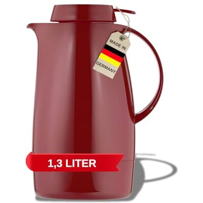 Helios isolerande kanna servettört, 1,3 liter, plast, röd, enhandshantering Helios isolerande kanna servettört, 1,3 liter, plast, röd, enhandshantering