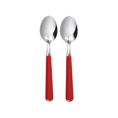 Excelsa Rostfritt Stål Kaffesked Set - 2 Stycken - Röd Excelsa Rostfritt Stål Kaffesked Set - 2 Stycken - Röd
