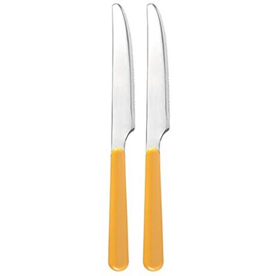 Excelsa Excèlsa "trendig" paket med 2 gula bordsknivar Excelsa Excèlsa "trendig" paket med 2 gula bordsknivar