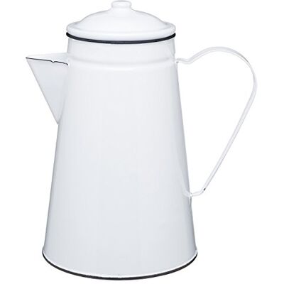 KitchenCraft Living Nostalgia Vintage Kanna Kaffe/Servering/Vas, Emalj Vit, 1,5 liter , LNENCOFJUG KitchenCraft Living Nostalgia Vintage Kanna Kaffe/Servering/Vas, Emalj Vit, 1,5 liter , LNENCOFJUG