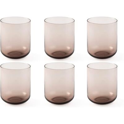 H&H Set med 6 glas nova rosa cl34 H&H Set med 6 glas nova rosa cl34