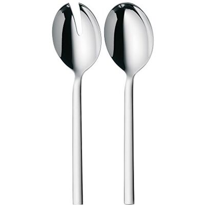 WMF Lyric salladsbestick rostfritt stål 23,7 cm, salladsgaffel, serveringssked, Cromargan protect polerat rostfritt stål, reptåligt, diskmaskinssäkert WMF Lyric salladsbestick rostfritt stål 23,7 cm, salladsgaffel, serveringssked, Cromargan protect polerat rostfritt stål, reptåligt, diskmaskinssäkert