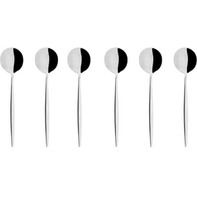 GENEVIEVE LETHU 538032 set med 6 kaffeskedar i rostfritt stål Bergen kollektion, L 10 cm små dessertskedar, espressoskedar GENEVIEVE LETHU 538032 set med 6 kaffeskedar i rostfritt stål Bergen kollektion, L 10 cm små dessertskedar, espressoskedar