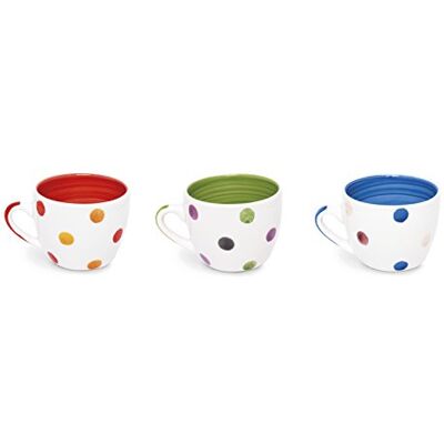 Excelsa Polka Dot Kaffekopp 80 ml, Keramiska, Röd, 6.5x6.5x5 cm Excelsa Polka Dot Kaffekopp 80 ml, Keramiska, Röd, 6.5x6.5x5 cm