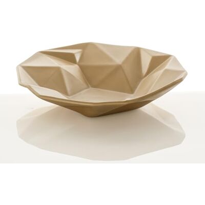 Tomasucci WINK DESIGN, LIGIO rund guld bord/dräneringssnickare keramisk mitt/bricka guldfärg matt finish 40 x 40 x 8 cm Tomasucci WINK DESIGN, LIGIO rund guld bord/dräneringssnickare keramisk mitt/bricka guldfärg matt finish 40 x 40 x 8 cm
