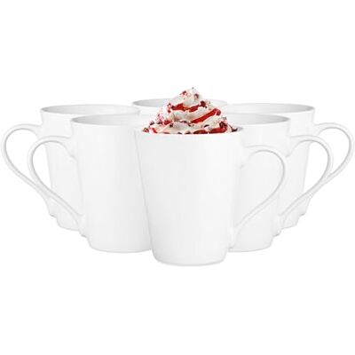 Glasmark KROSNO 1992 Glasmark Krosno keramisk muggset 0,28 liter keramisk mugg mugg mugg kaffemugg temugg för kaffe te juice vatten kökstillbehör present till födelsedag vit 6 x 280 ml Glasmark KROSNO 1992 Glasmark Krosno keramisk muggset 0,28 liter keramisk mugg mugg mugg kaffemugg temugg för kaffe te juice vatten kökstillbehör present till födelsedag vit 6 x 280 ml