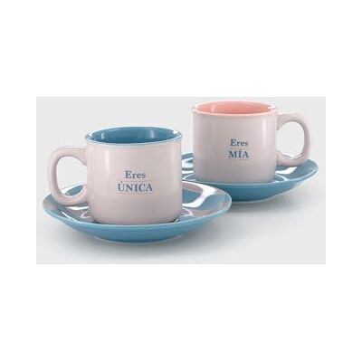 Mr. Wonderful Mr.Wonderful – set med 2 espressokoppar – du är unik du är min – mors dag present – set med 2 keramiska espressokoppar – inklusive 2 fat Mr. Wonderful Mr.Wonderful – set med 2 espressokoppar – du är unik du är min – mors dag present – set med 2 keramiska espressokoppar – inklusive 2 fat