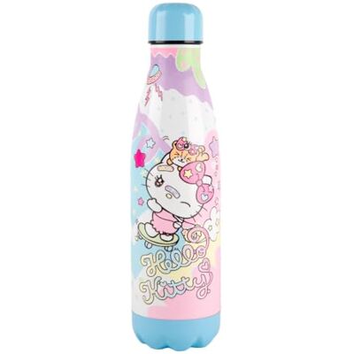 Konix Hello Kitty termosflaska i rostfritt stål, 500 ml, skateboard, blå, 500 ml Konix Hello Kitty termosflaska i rostfritt stål, 500 ml, skateboard, blå, 500 ml