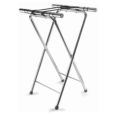 LACOR 61870 Stöd gästfrihet brickor, för alla typer av brickor, maximal stabilitet, Halkfria fötter, hopfällbar, rostfritt stål, 41,5x52x82 cm LACOR 61870 Stöd gästfrihet brickor, för alla typer av brickor, maximal stabilitet, Halkfria fötter, hopfällbar, rostfritt stål, 41,5x52x82 cm