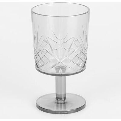 Tivoli Set 6 Glace 340 ml akryl bearbetad yta transparent mode Tivoli Set 6 Glace 340 ml akryl bearbetad yta transparent mode