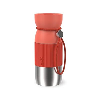 EMSA beYou Cup Mug isolerad dryckeskopp, 0,36 liter, aromatisk drickglädje, 100% tät, diskmaskinssäker, för resor, utomhus, kontor, med bärband, orange, N2191500 EMSA beYou Cup Mug isolerad dryckeskopp, 0,36 liter, aromatisk drickglädje, 100% tät, diskmaskinssäker, för resor, utomhus, kontor, med bärband, orange, N2191500