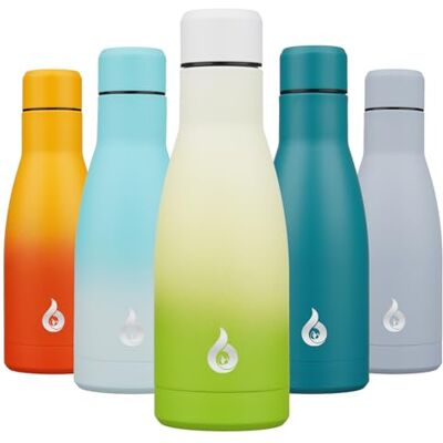 BJPKPK isolerad vattenflaska 355 ml rostfritt stål vattenflaskor återanvändbar metall termos vattenflaska håller sig kallt och varmt, elegant grön BJPKPK isolerad vattenflaska 355 ml rostfritt stål vattenflaskor återanvändbar metall termos vattenflaska håller sig kallt och varmt, elegant grön