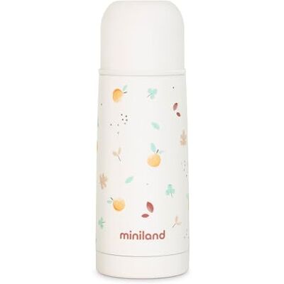 Miniland Thermy 350 ml Valencia 350 ml rostfritt stål flytande termos varm och kall dryck över 24 timmar Valencia Collection Miniland Thermy 350 ml Valencia 350 ml rostfritt stål flytande termos varm och kall dryck över 24 timmar Valencia Collection