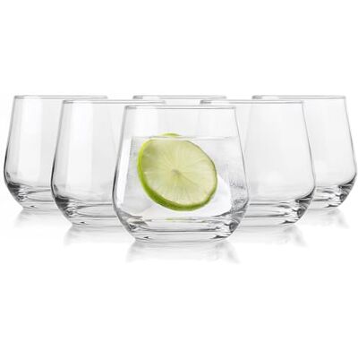 Glasmark KROSNO 1992 Set med 6 delar, 310 ml lågt glas, lämpligt för diskmaskin, vattentålig, juice drycker Glasmark KROSNO 1992 Set med 6 delar, 310 ml lågt glas, lämpligt för diskmaskin, vattentålig, juice drycker