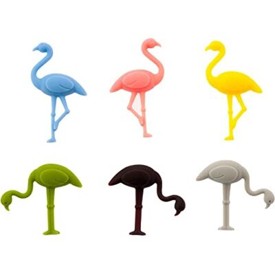 Koala Spanien markörer vinglas, 3D flamingos med 6 färger (förpackning med 6) Koala Spanien markörer vinglas, 3D flamingos med 6 färger (förpackning med 6)