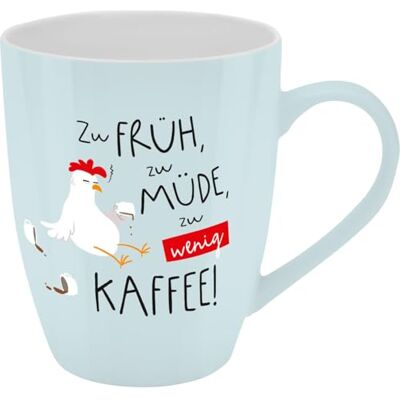 GRUSS & CO Mugg med motiv för lite kaffe kopp med ordspråk, nytt benporslin, 35 cl, med presentbaderole rolig gåva, födelsedag 74211 GRUSS & CO Mugg med motiv för lite kaffe kopp med ordspråk, nytt benporslin, 35 cl, med presentbaderole rolig gåva, födelsedag 74211