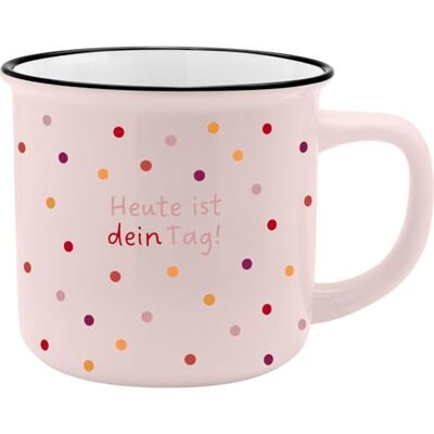 GRUSS & CO XL-mugg motiv din dag Favoritmugg i porslin, kopp med ordspråk, 55 cl, med presentbanderoll Present till vänner, kollega 74182 GRUSS & CO XL-mugg motiv din dag Favoritmugg i porslin, kopp med ordspråk, 55 cl, med presentbanderoll Present till vänner, kollega 74182