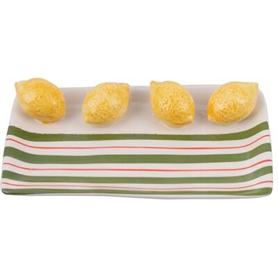 Tivoli Dekorativ keramisk tallrik 22,5 x 13 cm, citron design Fruit Life Tivoli Dekorativ keramisk tallrik 22,5 x 13 cm, citron design Fruit Life
