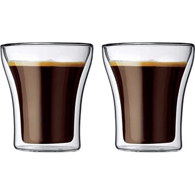 Bodum - ASSAM - 0.2 L - dubbelväggat - glas set Bodum - ASSAM - 0.2 L - dubbelväggat - glas set
