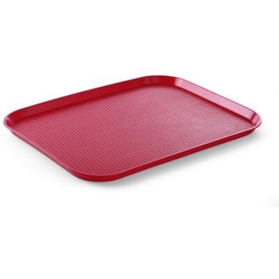 HENDI Snabbmatbricka, Stor, 350mm x 450mm x 20mm, Röd HENDI Snabbmatbricka, Stor, 350mm x 450mm x 20mm, Röd