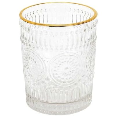 HOME DECO FACTORY , KA5064, Elegant glas med guldkant, perfekt för cocktails och verrines, raffinerad och modern design, perfekt för alla tillfällen, 25 cl, Guld, Transparent HOME DECO FACTORY , KA5064, Elegant glas med guldkant, perfekt för cocktails och verrines, raffinerad och modern design, perfekt för alla tillfällen, 25 cl, Guld, Transparent