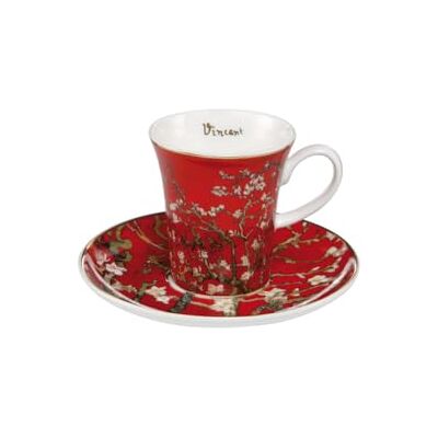 Goebel Espressokopp att samla mandelträd från Vincent Van Gogh i färgen röd, 0,1 l, 67-011-78-1 Goebel Espressokopp att samla mandelträd från Vincent Van Gogh i färgen röd, 0,1 l, 67-011-78-1