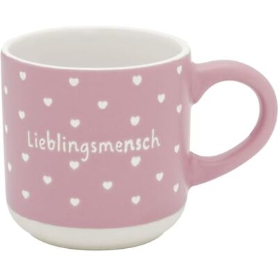 GRUSS & CO Espressokopp med gravering människa Minikopp av stengods, 10 cl, muggar med presentbanderoll Present till vänner, födelsedag 74648 GRUSS & CO Espressokopp med gravering människa Minikopp av stengods, 10 cl, muggar med presentbanderoll Present till vänner, födelsedag 74648
