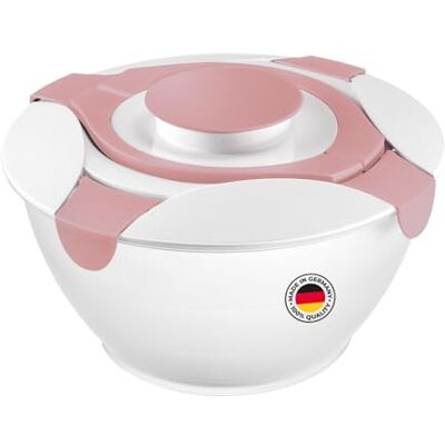 Westmark Salad Butler skål med handtag och dressinghållare, volym: 6,5 liter, Plast, Praktika, Genomskinlig/Vit/Rosa, 2422227P Westmark Salad Butler skål med handtag och dressinghållare, volym: 6,5 liter, Plast, Praktika, Genomskinlig/Vit/Rosa, 2422227P