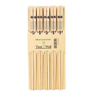 lachineuse Kinesiska bambuätpinnar set 5 par naturliga träpinnar chopsticks sushi, ramen, nudlar och ris Zen dekoration japansk asiatisk kökspresent lachineuse Kinesiska bambuätpinnar set 5 par naturliga träpinnar chopsticks sushi, ramen, nudlar och ris Zen dekoration japansk asiatisk kökspresent