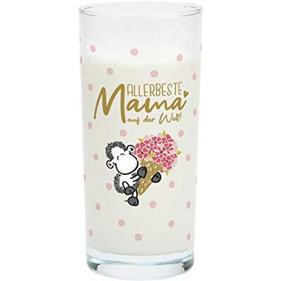 Sheepworld 46885 bästa mamma, glas med guldtryck, 50 cl dricksglas, 500 ml, flerfärgad Sheepworld 46885 bästa mamma, glas med guldtryck, 50 cl dricksglas, 500 ml, flerfärgad