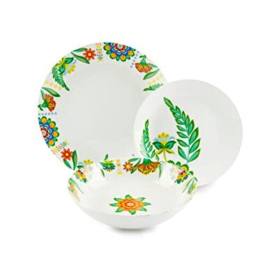 Excelsa Flower Servering 18 stycken Tallrik Excelsa Flower Servering 18 stycken Tallrik