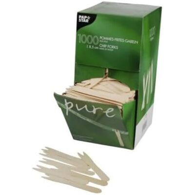 PAPSTAR Spångafflar i rent trä, beige, 1000-pack PAPSTAR Spångafflar i rent trä, beige, 1000-pack