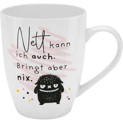 H:)PPY life H:PPY life mugg med motiv söt kopp med ordspråk, nytt benporslin, 35 cl, med presentförpackning rolig present, födelsedag 74186 H:)PPY life H:PPY life mugg med motiv söt kopp med ordspråk, nytt benporslin, 35 cl, med presentförpackning rolig present, födelsedag 74186