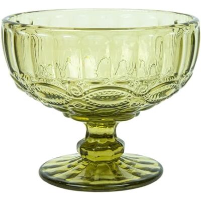 Garcia de Pou 6 stycken dessertkoppar 'Vintage' 380 ml Ø12 x 10,5 cm grön kristall Garcia de Pou 6 stycken dessertkoppar 'Vintage' 380 ml Ø12 x 10,5 cm grön kristall
