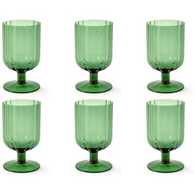 H&H 6 set margaretglas grön cl33 H&H 6 set margaretglas grön cl33